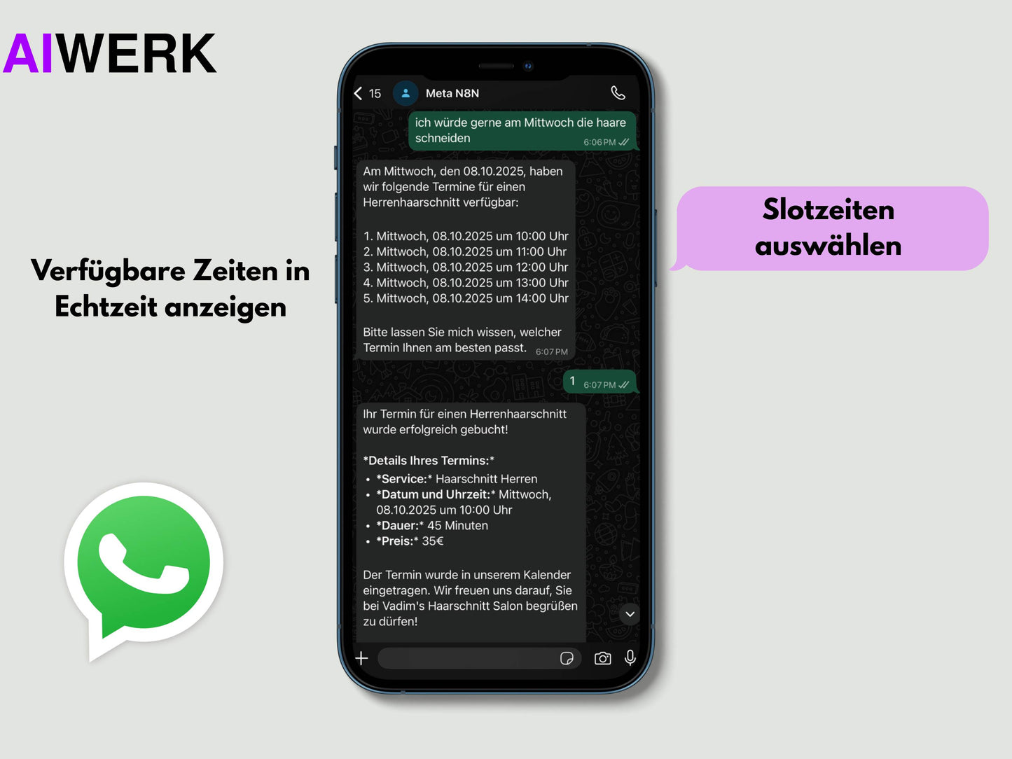 WhatsApp Terminbuchungs-Agent inkl. Setup